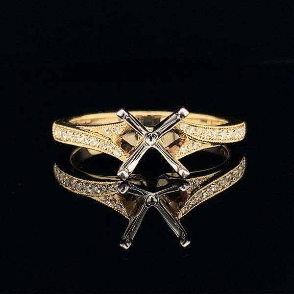 Yellow Gold And Diamond Ring without Center Stone Geralds Jewelry Oak Harbor, WA