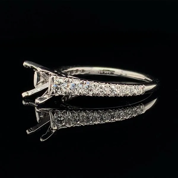Gabriel & Co. Graduated Diamond Engagement Ring without Center Stone Image 2 Geralds Jewelry Oak Harbor, WA