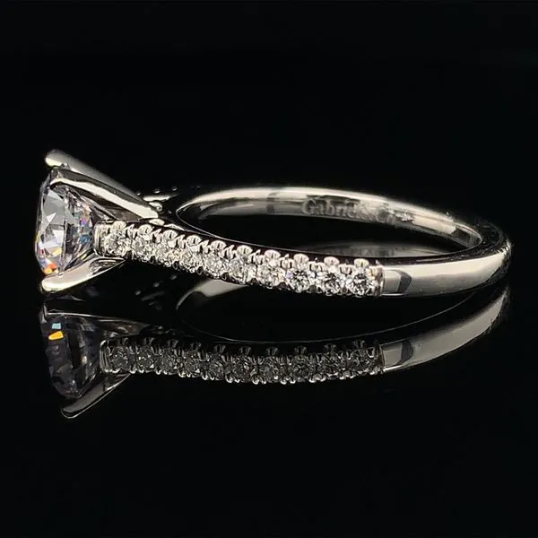 Gabriel & Co. Classic Diamond Engagement Ring without Center Stone Image 2 Geralds Jewelry Oak Harbor, WA