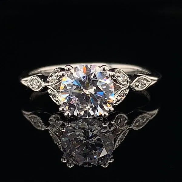 Gabriel & Co. Diamond Petal Engagement Ring without Center Stone Geralds Jewelry Oak Harbor, WA