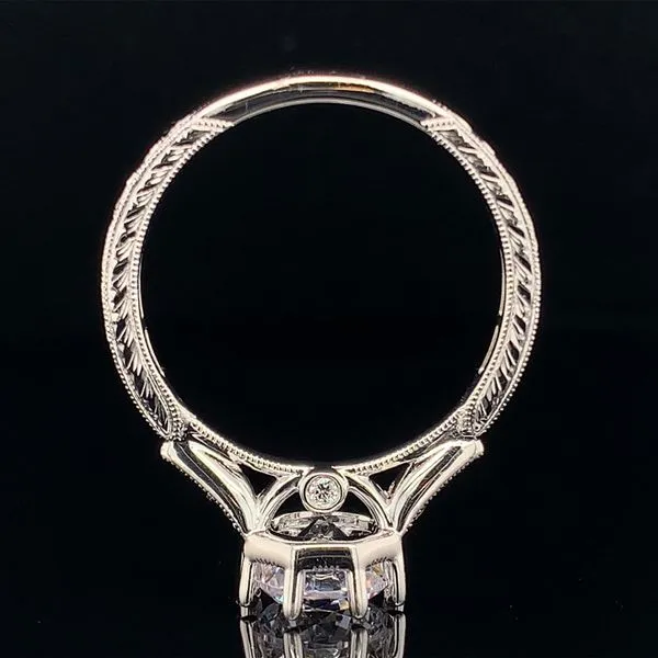 Gabriel & Co. Vintage Inspired Diamond Engagement Ring without Center Stone Image 3 Geralds Jewelry Oak Harbor, WA