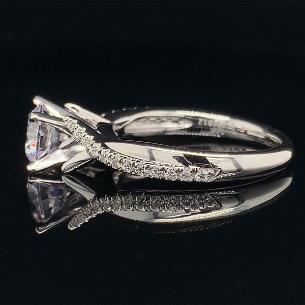 Gabriel & Co. Twisted Style Diamond Engagement Ring without Center Stone Image 2 Geralds Jewelry Oak Harbor, WA