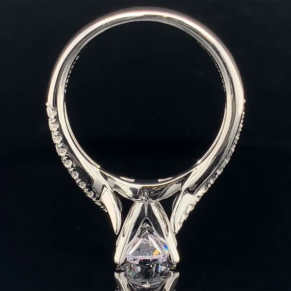 Gabriel & Co. Twisted Style Diamond Engagement Ring without Center Stone Image 3 Geralds Jewelry Oak Harbor, WA