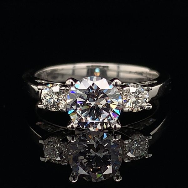 Diamond Three Stone Style Engagement Ring Without Center Stone Geralds Jewelry Oak Harbor, WA