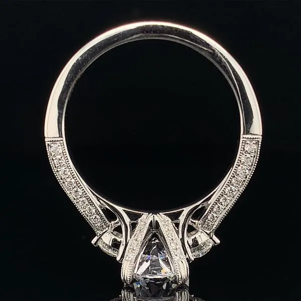 Diamond Three Stone Style Engagement Ring without Center Stone Image 3 Geralds Jewelry Oak Harbor, WA