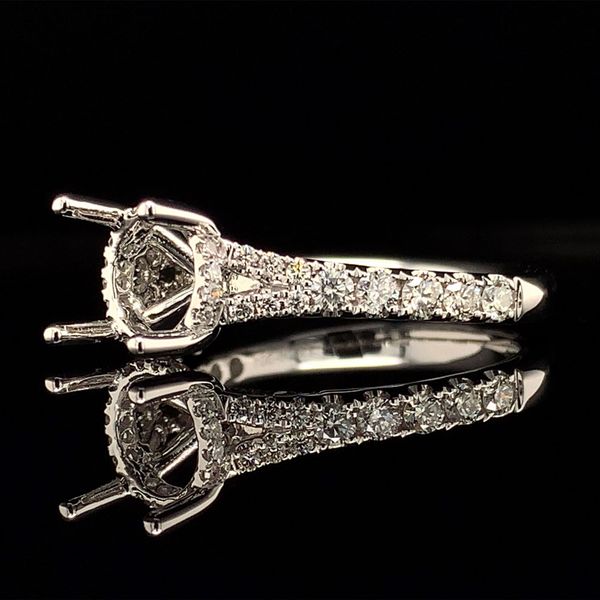 Platinum And Diamond Ring without Center Stone Image 2 Geralds Jewelry Oak Harbor, WA