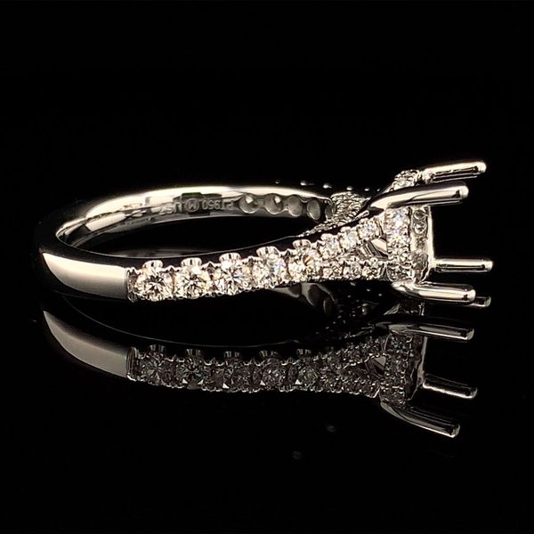 Platinum And Diamond Ring without Center Stone Image 3 Geralds Jewelry Oak Harbor, WA