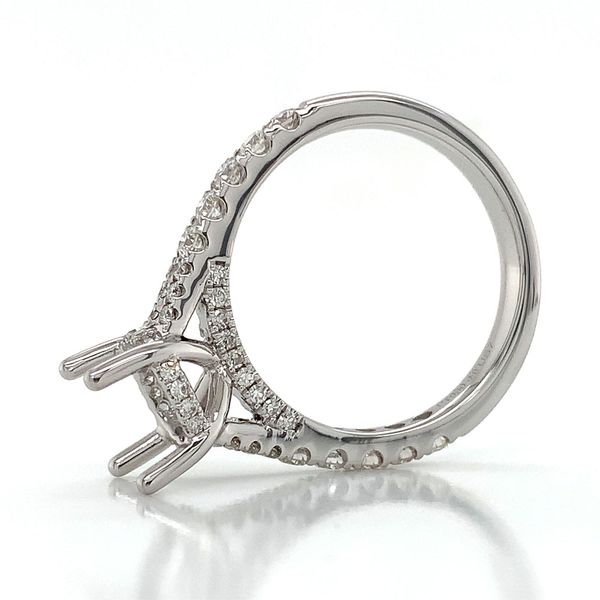 Platinum And Diamond Ring without Center Stone Image 5 Geralds Jewelry Oak Harbor, WA