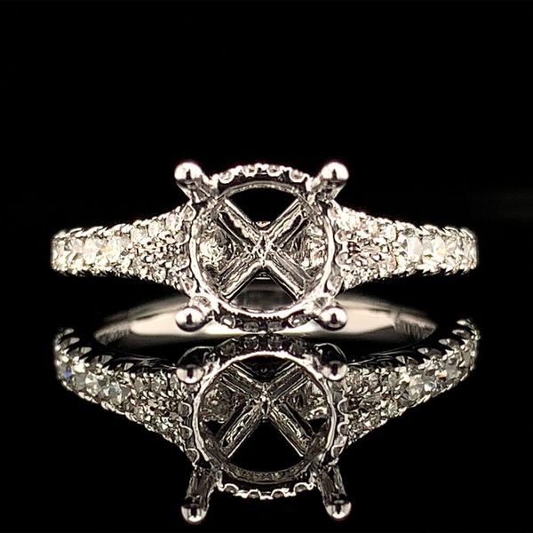 Platinum And Diamond Ring without Center Stone Geralds Jewelry Oak Harbor, WA