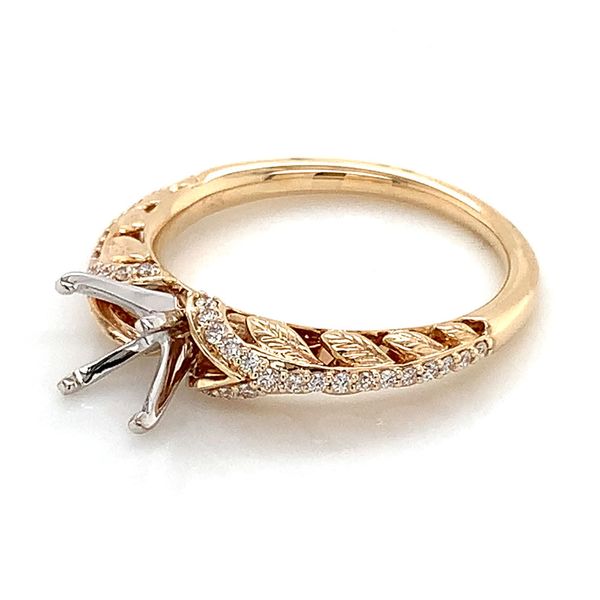 Nature Inspired 14K Yellow Gold Diamond Ring Mounting Image 5 Geralds Jewelry Oak Harbor, WA