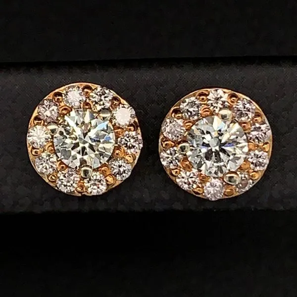 Natural Pink And White Diamond Earrings Image 2 Geralds Jewelry Oak Harbor, WA