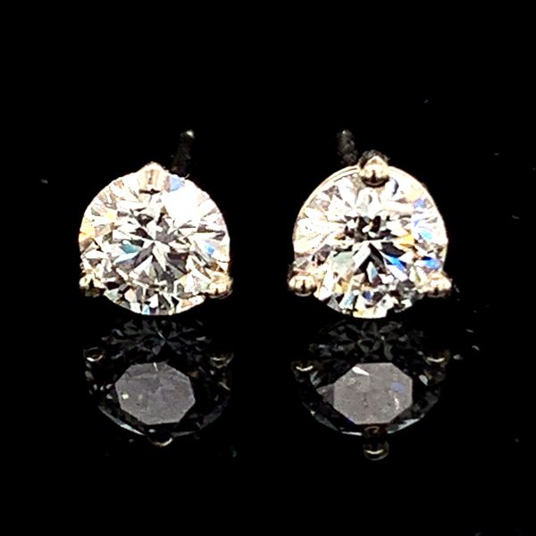 Hearts & Arrows Diamond Studs, .82Ct Total Weight Image 2 Geralds Jewelry Oak Harbor, WA