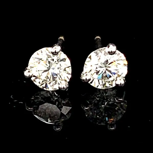 Hearts & Arrows Diamond Studs, .92Ct Total Weight Image 2 Geralds Jewelry Oak Harbor, WA