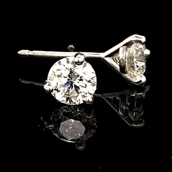 Hearts & Arrows Diamond Studs, .92Ct Total Weight Geralds Jewelry Oak Harbor, WA