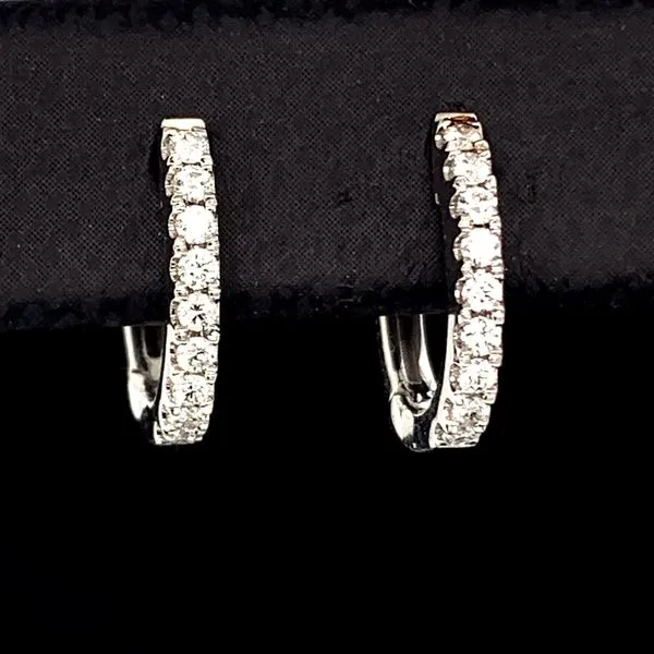 Diamond Leverback Hoop Earrings, .17Ct Total Weight Geralds Jewelry Oak Harbor, WA