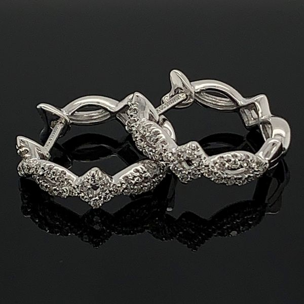 Gabriel & Co. 14K White Gold Diamond Earrings Geralds Jewelry Oak Harbor, WA