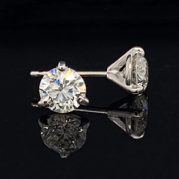 1.05Ct Total Weight Hearts And Arrows Martini Set Diamond Earrings Image 2 Geralds Jewelry Oak Harbor, WA