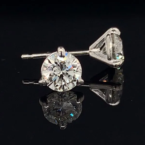 1.02Ct Total Weight Hearts And Arrows Martini Set Diamond Earrings Image 2 Geralds Jewelry Oak Harbor, WA