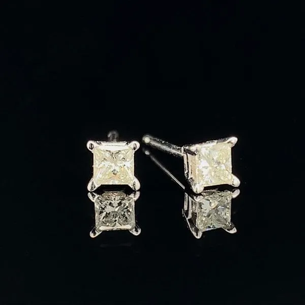 Princess Cut Diamond Stud Earrings, .20ct Total Weight Geralds Jewelry Oak Harbor, WA