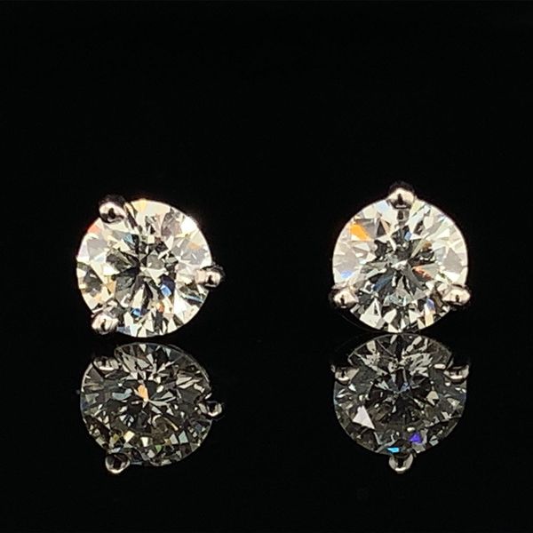 Hearts & Arrows Cut Diamond Earrings, .84Cttw Geralds Jewelry Oak Harbor, WA