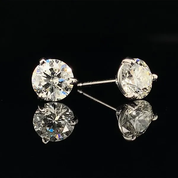 Hearts & Arrows Diamond Studs, 1.20ct Total Weight Image 2 Geralds Jewelry Oak Harbor, WA