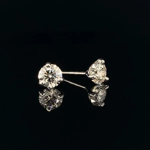 Round Brilliant Cut Diamond Stud Earrings. .70cttw Geralds Jewelry Oak Harbor, WA