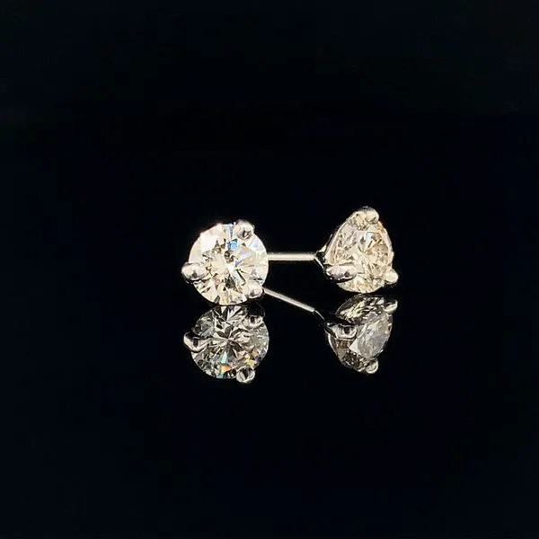 Round Brilliant Cut Diamond Stud Earrings. .61cttw Geralds Jewelry Oak Harbor, WA