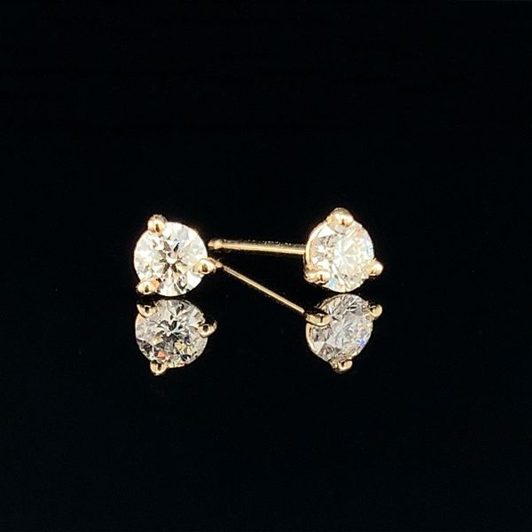 Hearts And Arrows Diamond Stud Earrings, .32Cttw Geralds Jewelry Oak Harbor, WA