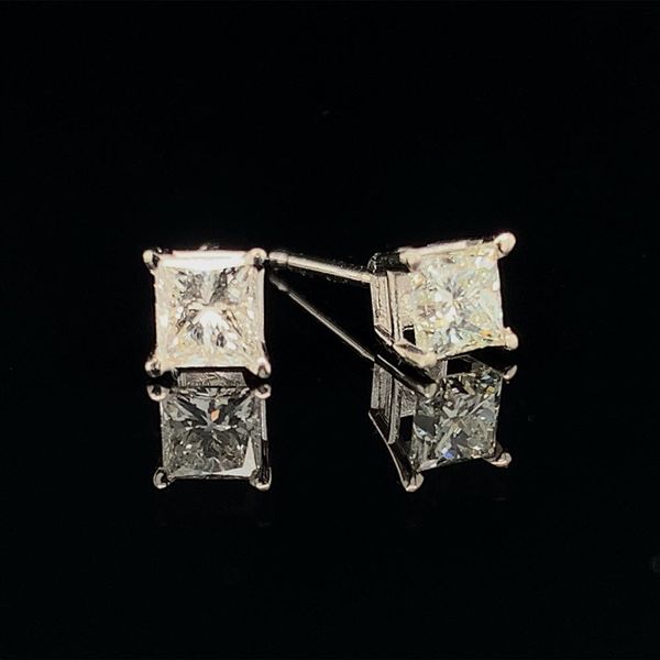 Princess Cut Diamond Stud Earrings, .50ct Total Weight Geralds Jewelry Oak Harbor, WA