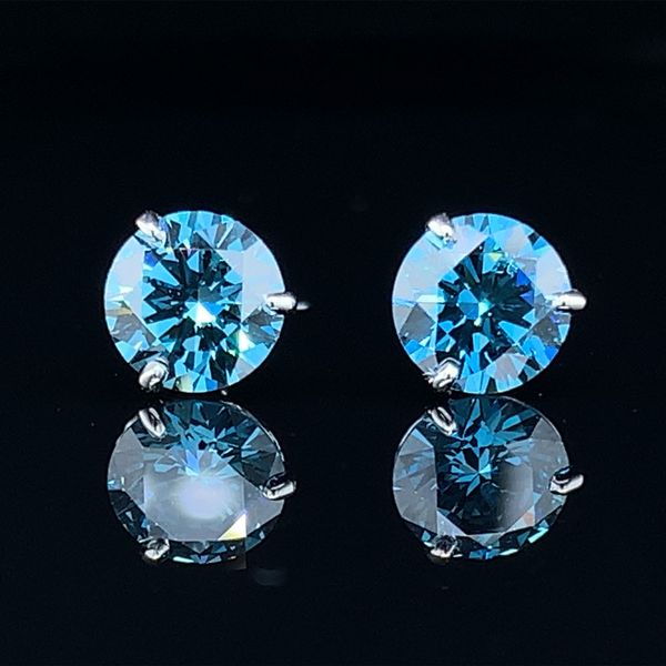 1.02Cttw Blue Diamond Earrings Geralds Jewelry Oak Harbor, WA