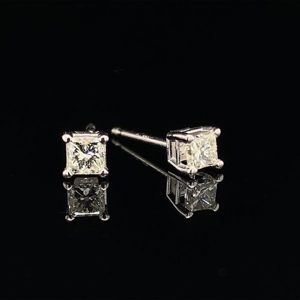 Princess Cut Stud Earrings, .25Ct Total Weight Geralds Jewelry Oak Harbor, WA