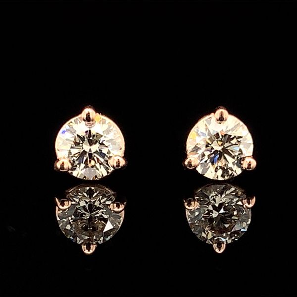 Hearts & Arrows Diamond Stud Earrings, .40ctw Geralds Jewelry Oak Harbor, WA