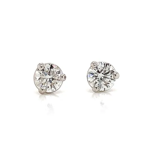 Hearts And Arrows Diamond Stud Earrings, .40Cttw Image 3 Geralds Jewelry Oak Harbor, WA