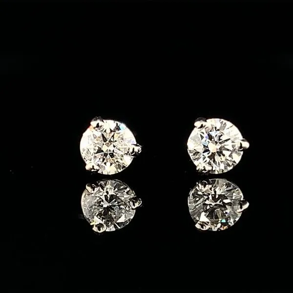 Hearts And Arrows Diamond Stud Earrings, .40Cttw Geralds Jewelry Oak Harbor, WA