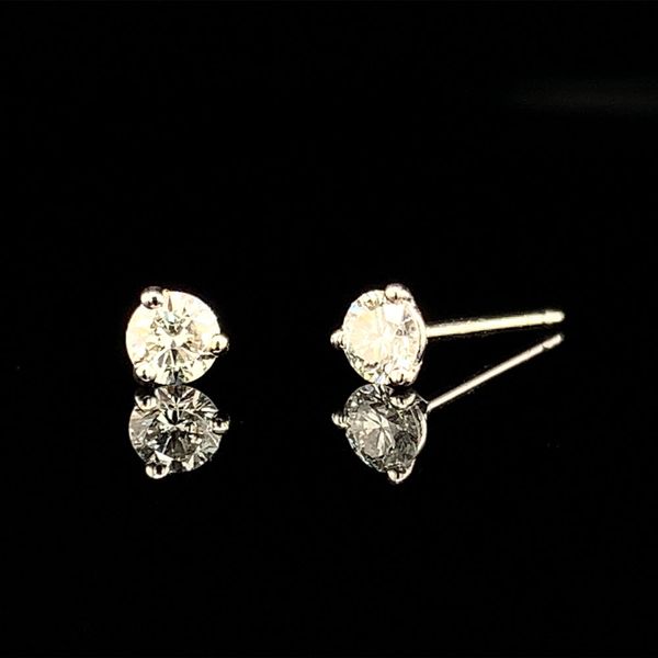 Natural Diamond Martini Stud Earrings, .25ctw Image 2 Geralds Jewelry Oak Harbor, WA