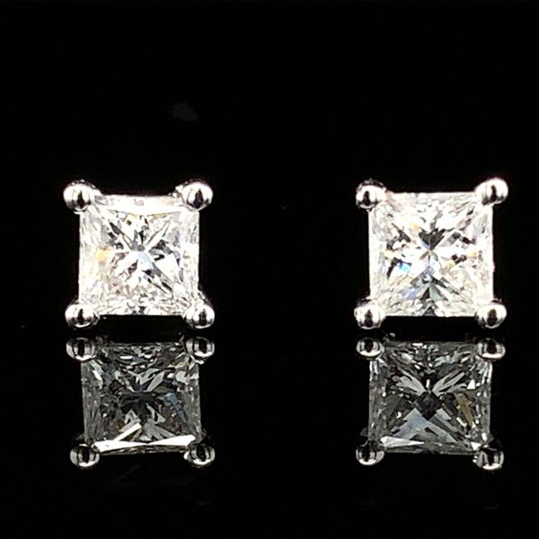 Princess Cut Diamond Stud Earrings, .33Ctw Geralds Jewelry Oak Harbor, WA