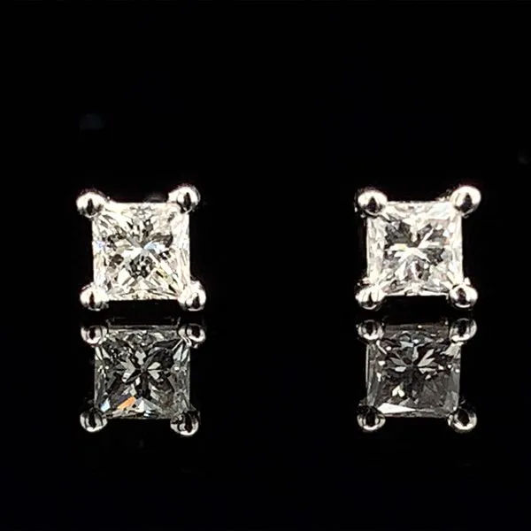 Princess Cut Diamond Stud Earrings, .27Ctw Geralds Jewelry Oak Harbor, WA