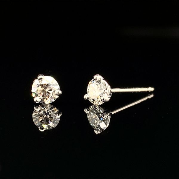 Hearts And Arrows Diamond Stud Earrings, .30Cttw Image 2 Geralds Jewelry Oak Harbor, WA