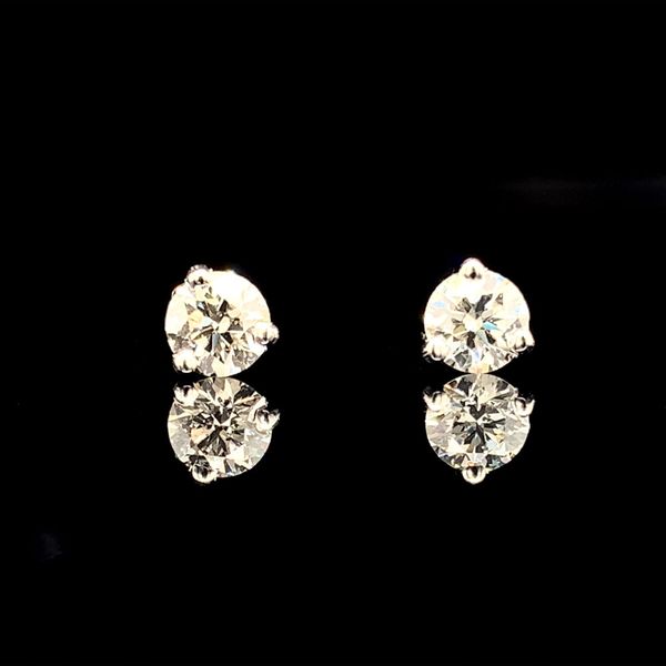 Hearts And Arrows Diamond Stud Earrings, .30Cttw Geralds Jewelry Oak Harbor, WA