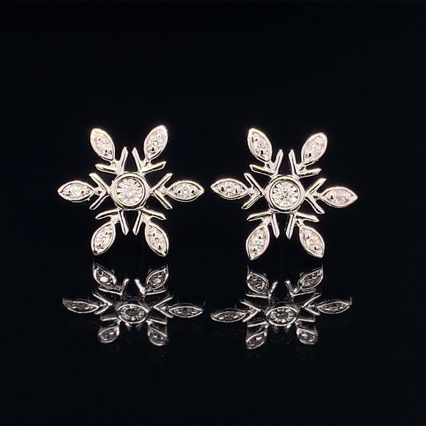 Diamond Snowflake Earrings Geralds Jewelry Oak Harbor, WA