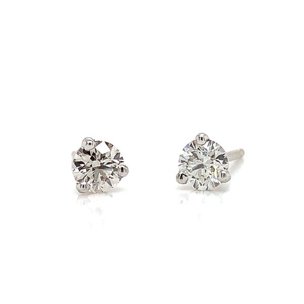 Hearts And Arrows Diamond Stud Earrings, .30Cttw Image 4 Geralds Jewelry Oak Harbor, WA