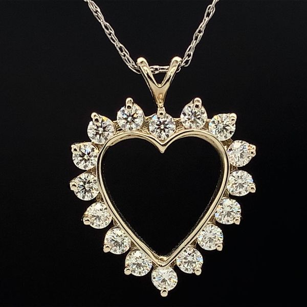 Hearts And Arrows Diamond Heart Pendant Geralds Jewelry Oak Harbor, WA