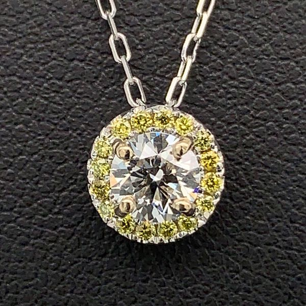 .54Ct Total Weight Hearts & Arrows Diamond Pendant Geralds Jewelry Oak Harbor, WA