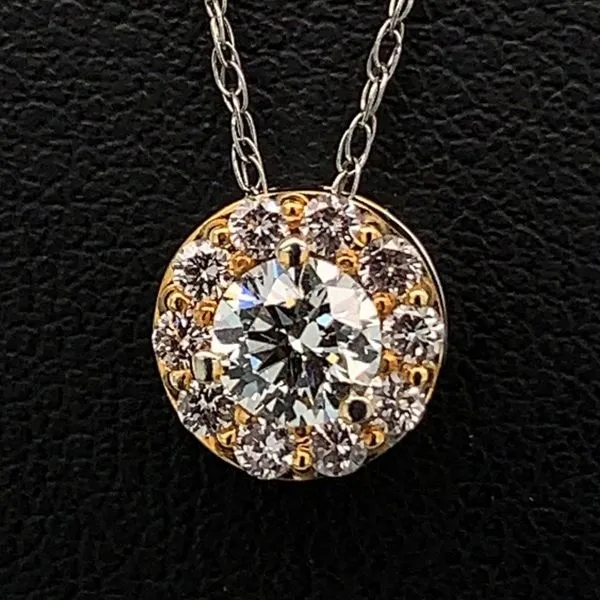 Natural Pink And White Diamond Pendant, .53Ct Total Weight Geralds Jewelry Oak Harbor, WA