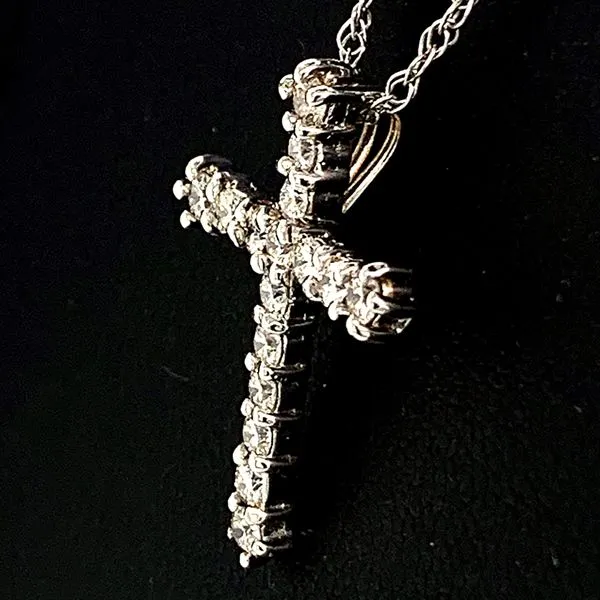 .45Ct Total Weight Diamond Cross Pendant Image 2 Geralds Jewelry Oak Harbor, WA