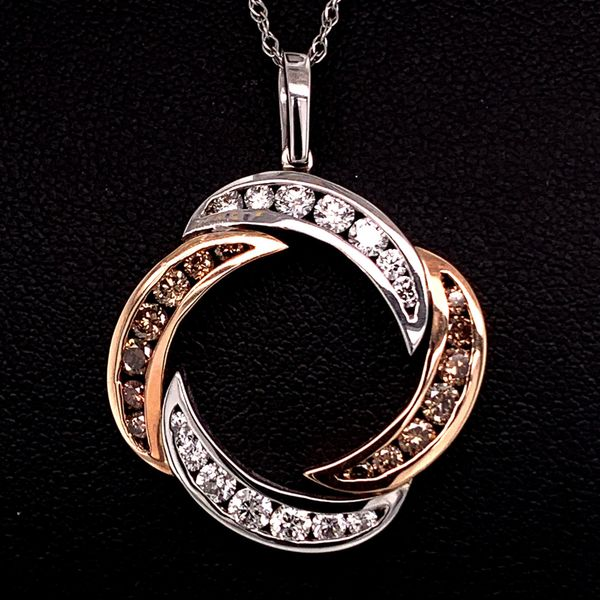 DeLeo Cognac and White Diamond Pendant Geralds Jewelry Oak Harbor, WA