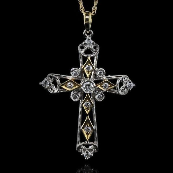 Alisa Unger Designs Diamond Cross Pendant Geralds Jewelry Oak Harbor, WA