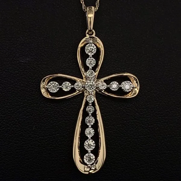 Yellow Gold And Diamond Cross Geralds Jewelry Oak Harbor, WA