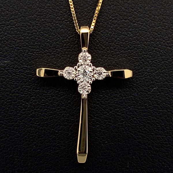 Yellow Gold And Diamond Cross Geralds Jewelry Oak Harbor, WA
