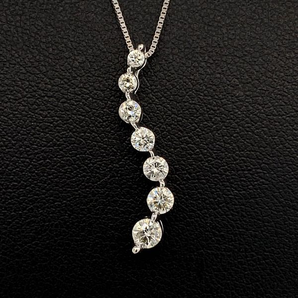 White Gold And Diamond Journey Pendant Geralds Jewelry Oak Harbor, WA